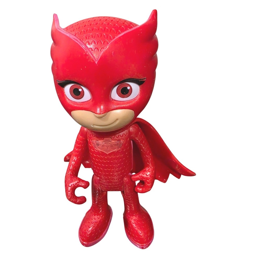 PJ Masks Owlette Action Figure Red Superhero Toy Disney Junior Articulated 6" in